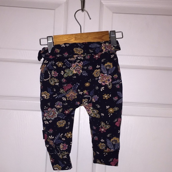 Nano Infant Girls Jersey Pants Size 6 Months Floral - Picture 2 of 10